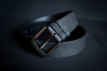 men's black belt