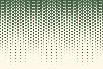 Green Descending Hexagonal Pattern (Top Horizontal, Light)
