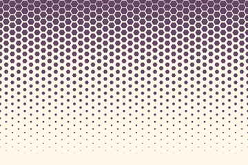 Purple Descending Hexagonal Pattern (Top Horizontal, Light)