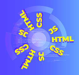 HTML CSS Javascript web techology stack
