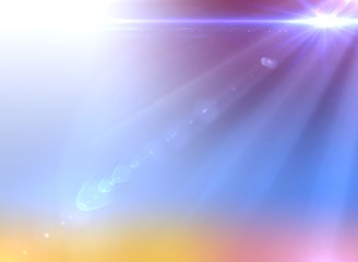 celestial space style light flare backdrop illustration,design natural lens flare. Rays background, digital lens flare , abstract overlays ,light leaks, colorful light special sun flash background