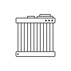 Radiator car motor engine icon. Element of automobile icon on white background