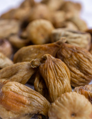 Close up of natural dried figs