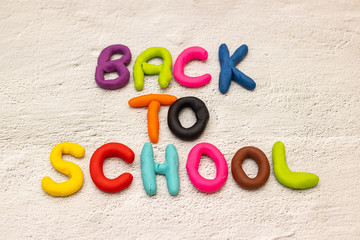 Back to school - School supplies on the desk 