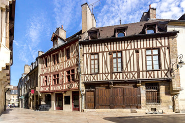 Fototapeta premium Dijon, France - Old Buildings in the Downtown of Dijon