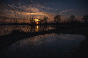 Sonnenuntergang am See