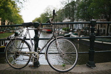 Fototapeta premium bicycles in amsterdam