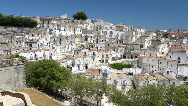 Scenic sight in Monte Sant'Angelo, ancient village in the Province of Foggia, Apulia (Puglia), Italy.