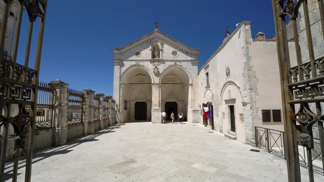 Sanctuary of San Michele Arcangelo (Saint Micheal Archangel) in Monte Sant'Angelo, in the province of Foggia, Puglia, Italy.