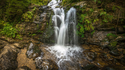 Obraz na płótnie Canvas The Todtnau Waterfall in the Black Forest in Germany.