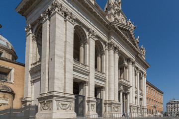 Basilica di San Giovanni in Laterano in city of Rome, Italy