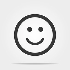 Happy smile icon vector.Vector illucstration. Eps 10