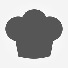 Chef hat sign icon. Cooking symbol. Cooks hat. Circle flat button with shadow. Modern UI website navigation. Vector