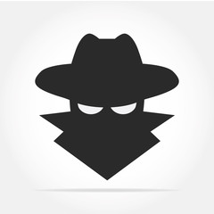 Spyware icon in simple design. Vector illustration - obrazy, fototapety, plakaty