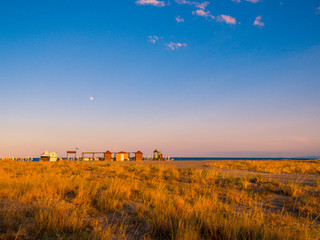 Fototapeta premium Beautiful sunset in Nova Siri, Basilicata, southern Italy 