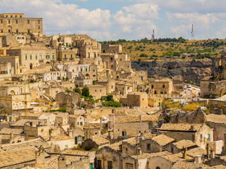 View of Matera, Basilicata, southern Italy