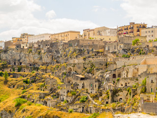 Naklejka premium View of Matera, Basilicata, southern Italy