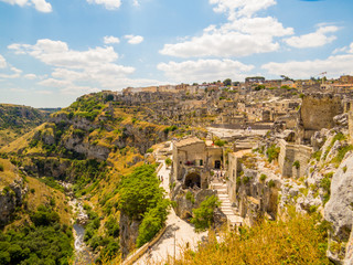 View of Matera, Basilicata, southern Italy