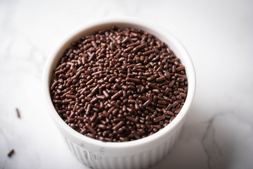 chocolate splinkles for sweets decolation