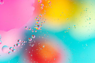 Abstract molecule sctructure. Water bubbles. Macro shot of air or molecule. Abstract space...