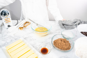 Baking cookies