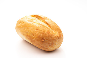 fresh bread on white background