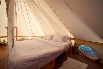Glamping on the Pacific coast