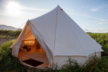 Glamping on the Pacific coast