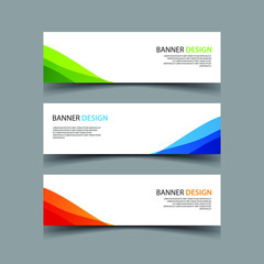 Naklejka premium Vector Abstract design banner web template