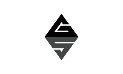elegant brand logo GS