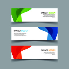 Naklejka premium Vector Abstract design banner web template