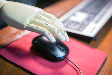 robotic hand using a computer mouse