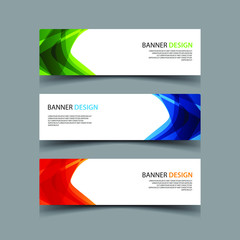 Naklejka premium Vector Abstract design banner web template