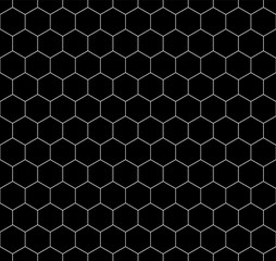 Hexagon seamless vector pattern illustration