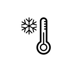 thermometer icon trendy