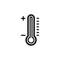 thermometer icon trendy