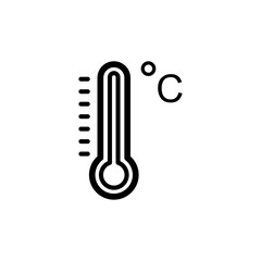 thermometer icon trendy