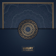 Luxury mandala background for wedding invitation, book cover