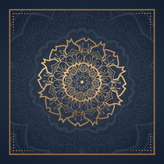 Luxury mandala background for wedding invitation, book cover