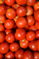 A lot of ripe tomatoes as a background.