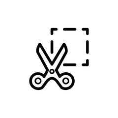 scissor icon trendy