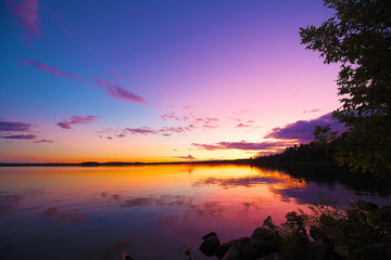 Fototapeta na wymiar Purple Sunset