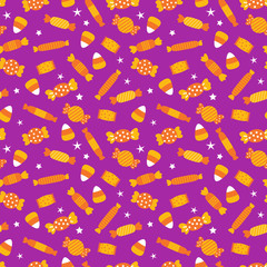 Happy Halloween seamless pattern background set