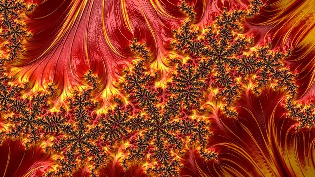 Abstract Computer Video generated Fractal design. A fractal is a never-ending pattern. Fractals are infinitely complex patterns that are self-similar across different scales. Mandelbrot Set