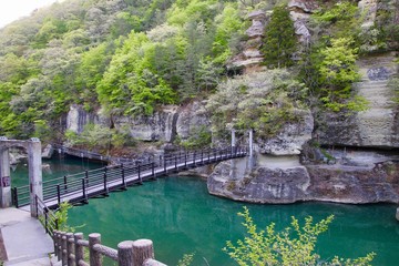 塔のへつり（福島県・下郷町）