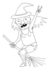 halloween, cute witch for your design