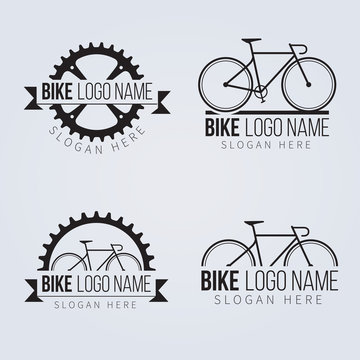 Collection of bicycle logos Vector, Illustration Vector 10