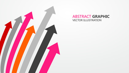 Sense of perspective arrows, growth meaning.