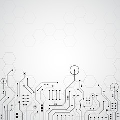 High tech technology geometric