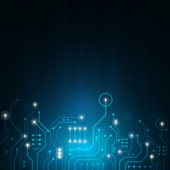 High tech technology geometric